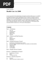 Australia - Health Care Act 2008