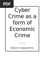 Download Economic Crimes in the Philippines by Sherwin Anoba Cabutija SN338148425 doc pdf