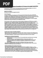 Amended proposal for formation of a pension oversight committee