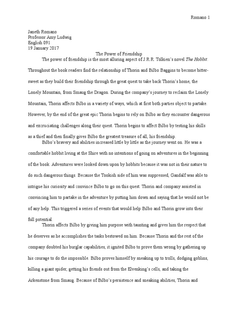 Hobbit essay 3 image