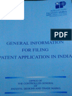 General Information For Filing Patent Application in India