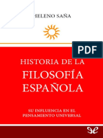 Historia de La Filosofía Española