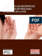 Pub100147 La Salud de Los Docentes de Ensenanzas No Regladas Patologias de La Voz