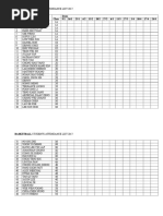 Basketball Students Attendance List 2017 Dates Class 9/1 16/1 23/1 6/2 13/2 20/2 27/2 6/3 13/3 27/3 3/4 10/4 17/4 24/4