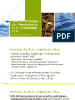 1 Hasil Perhitungan Dan Pembahasan IKLH Kalimantan 2016