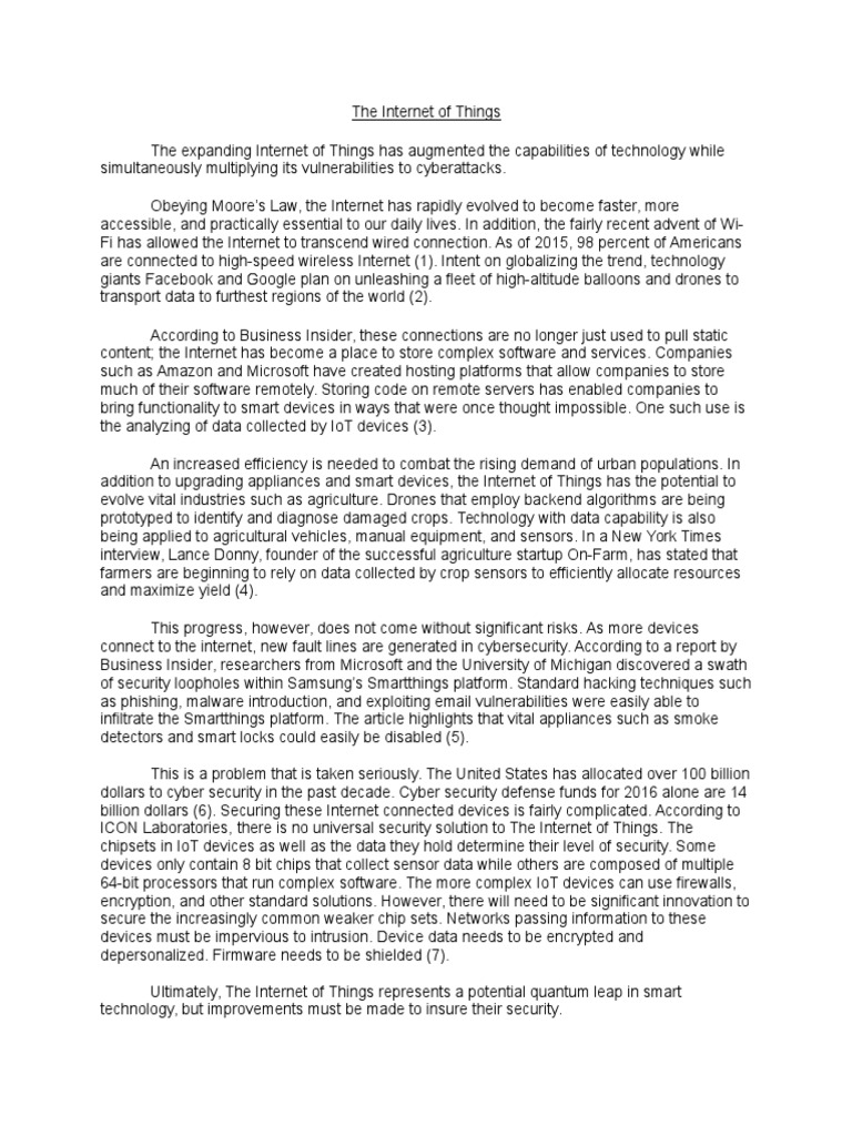 Internet of things essay pdf picture