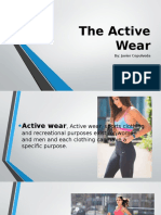 The Active Wear: By: Javier Cepulveda