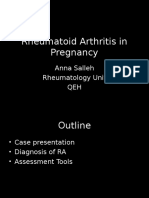 Rheumatoid Arthritis in Pregnancy: Anna Salleh Rheumatology Unit QEH