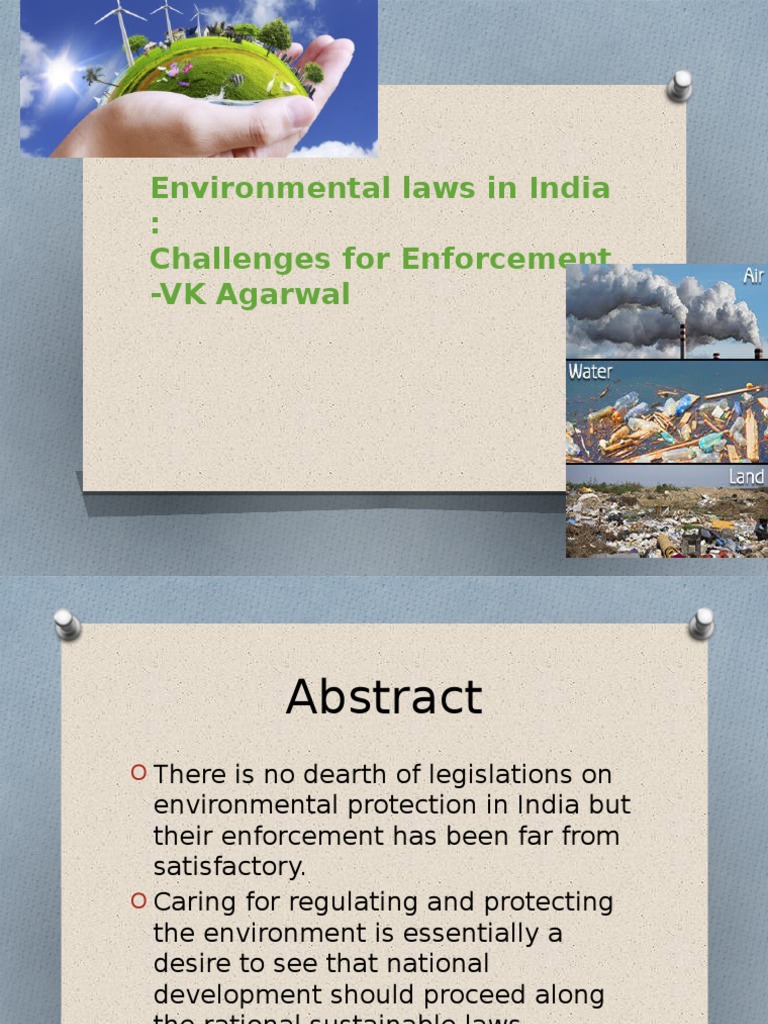 Overview of Environmental Laws in India | PDF | Environmental Law ...