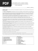 Examen Historia Univ Cuarto