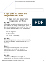 Consejos Para No Pasar Una Verguenza en China – Kung Tse Instituto Oriental Confucio