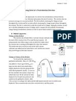 Measuring Rates of A Neutralization Reaction