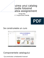 Construirea Unui Catalog Moodle Folosind Activitatea Assignement