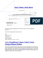 Cara Menghitung Volume Jalan Burtu