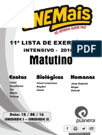 Lista 11 - Matutino - Intensivo