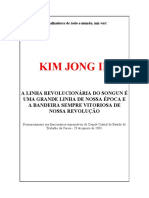 KIM JONG IL - A Linha Revolucionária Do Songun é Uma Grande Linha