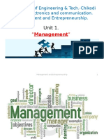 "Management": Unit 1