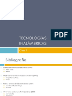 Clase 1 - Tecnologías Inalámbricas PDF