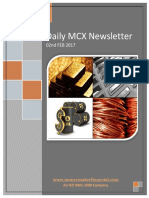MCX Daily Report 02 Feb - 2017