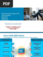 Asa Remote Access VPN Technologies: SSLVPN Webvpn Ipsecvpn: Security Consulting Se Ccie, Cissp