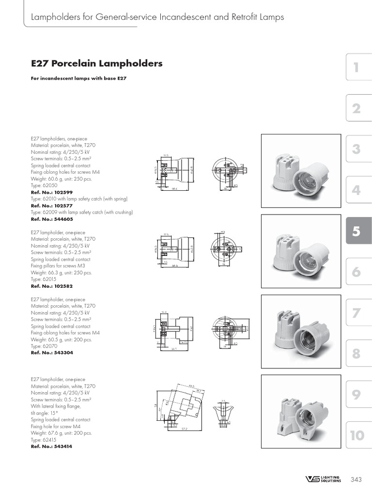 Lampholders For General-Service Incandescent and Retrofit Lamps | PDF