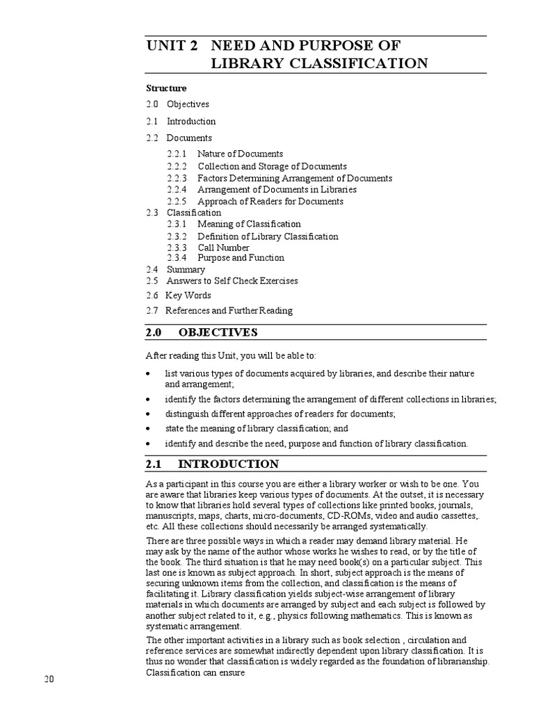 Block-1 BLIS-03 Unit-2 PDF | PDF | Libraries | Classified Information