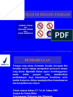 Peraturan Dibidang Pangan