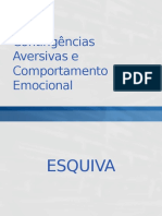 Contingências aversivas e comportamento emocional