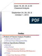 Classes 19, 20, 22, & 23 Classical Analysis September 24, 26, 29, & October 1, 2014