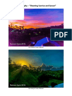 #Photography - "Shooting Sunrise & Sunset"
