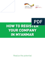 How To Register Your Company in Myanmar