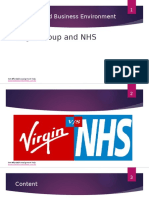 Business Environment Assignment Presentation - Virgin Vs NHS