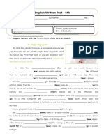 English Written Test Summary