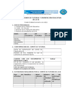 Reporte de Acciones de Tutoria y Orientación Educativa de La Ie