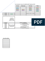 Time Table For Even-Sem INST Courses Jan-Apr 2017