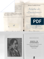 Fichte, J.G.- Reseña de Enesidemo