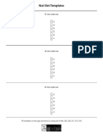 Nut Slot Templates PDF