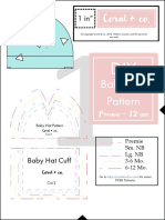 Baby Hat Pattern and Tutorial by Coral and Co PDF