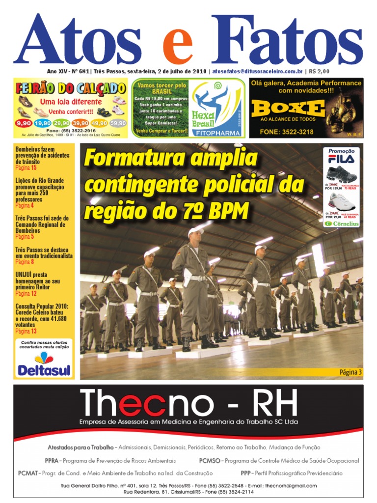Jornal Atos e Fatos - Ed. 681 - 02-07-2010, PDF, AVC