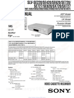 Slvse220 Sony Service Manual