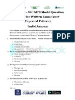 Live Leak - SSC MTS Model Question Paper For Written Exam (2017 Expected Pattern)