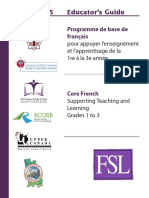 Grade 1 To 3 Core French Curriculum Manual Final