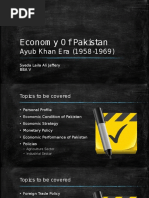 Ayub khan economic regime 