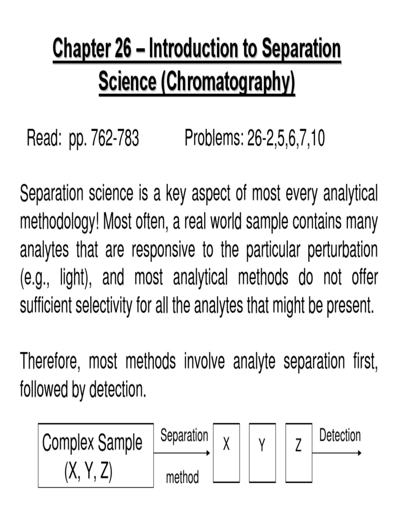 Chapter 26 Introduction To Separation Science Elution - 