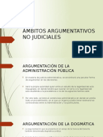 Ámbitos Argumentativos No Judiciales