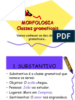 Morfologia das classes gramaticais