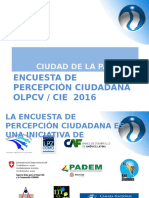 Encuesta de Percepción Ciudadana OLPCV 2016 - Presentación