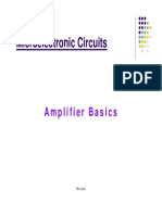 MICROELECTRONIC CIRCUITS AMPLIFIER BASICS