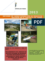 Informe Del Estudio de Caracterizacion RR - Ss. Yanas PDF