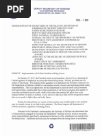 Pentagon Memo on Hiring Freeze